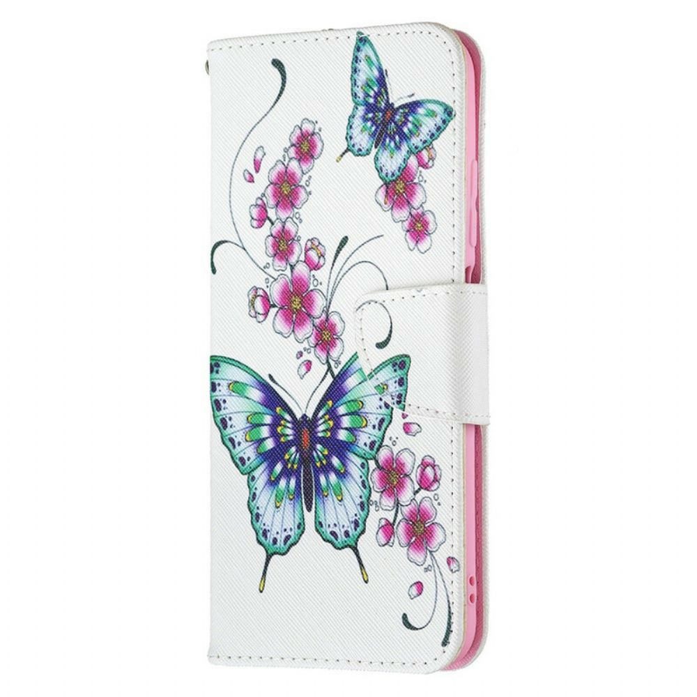 Folio-hoesje voor Xiaomi Redmi Note 10 5G / Poco M3 Pro 5G Prachtige Vlinders