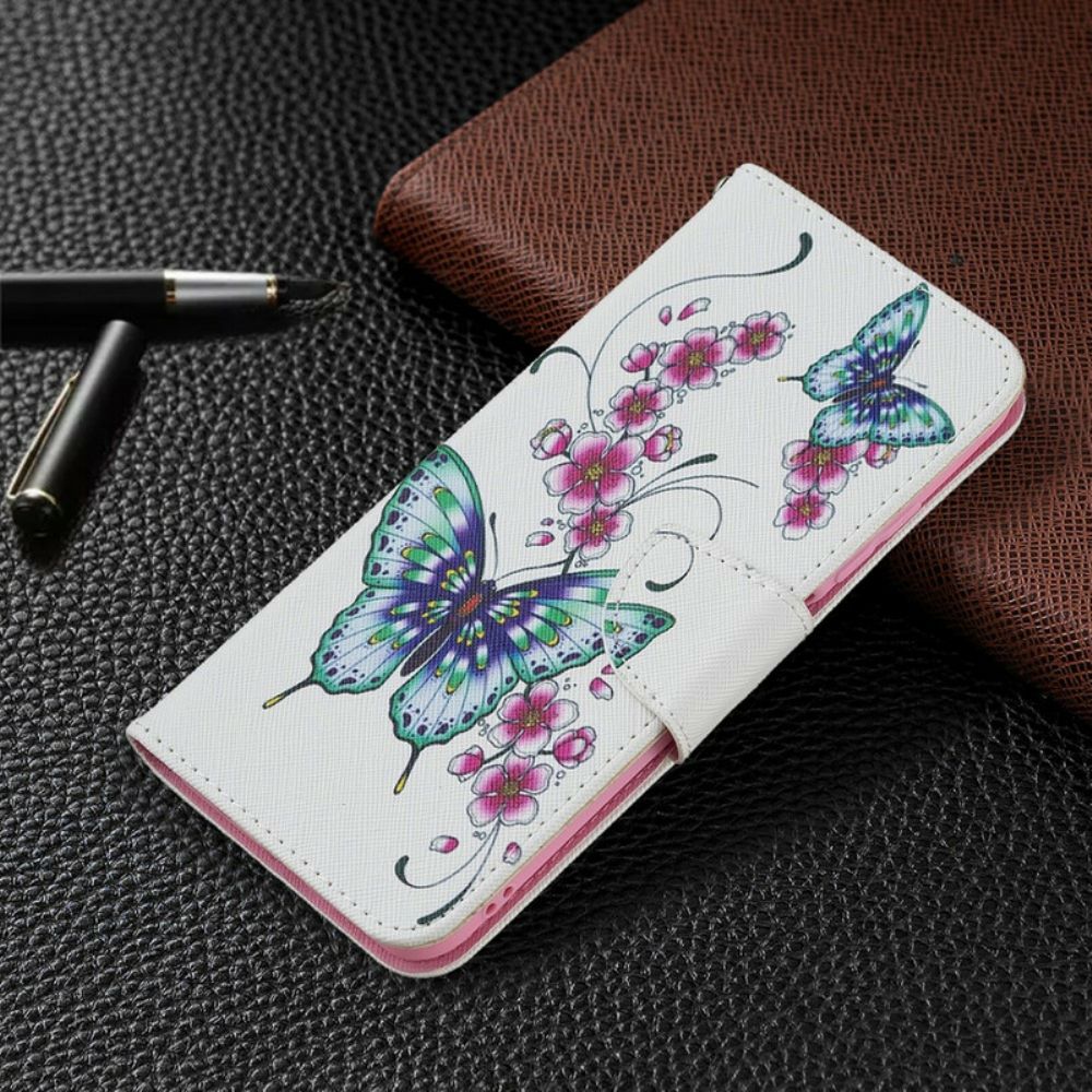 Folio-hoesje voor Xiaomi Redmi Note 10 5G / Poco M3 Pro 5G Prachtige Vlinders