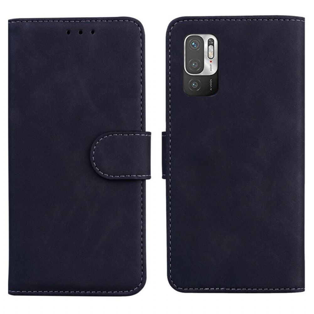 Folio-hoesje voor Xiaomi Redmi Note 10 5G / Poco M3 Pro 5G Vintage Naaien