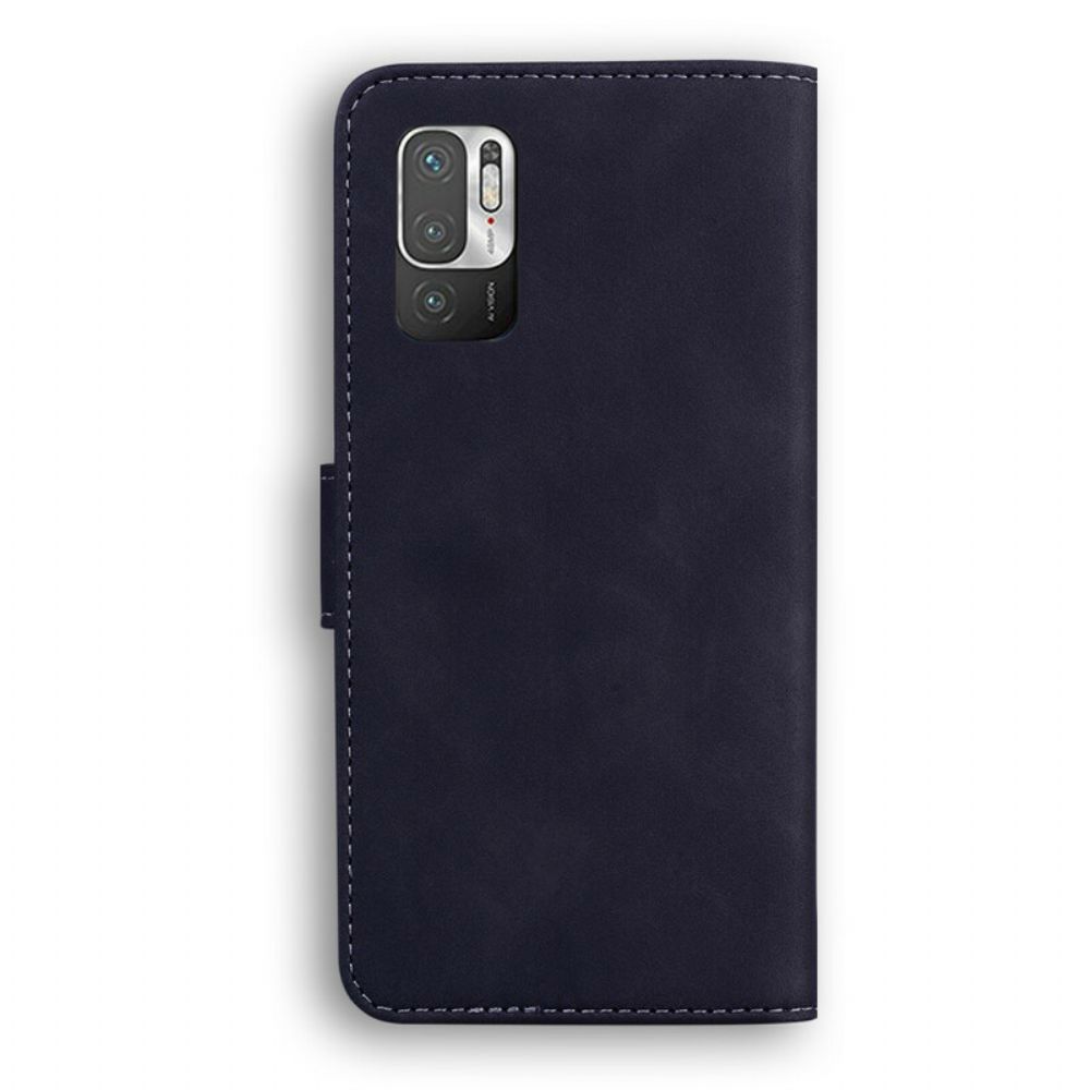 Folio-hoesje voor Xiaomi Redmi Note 10 5G / Poco M3 Pro 5G Vintage Naaien