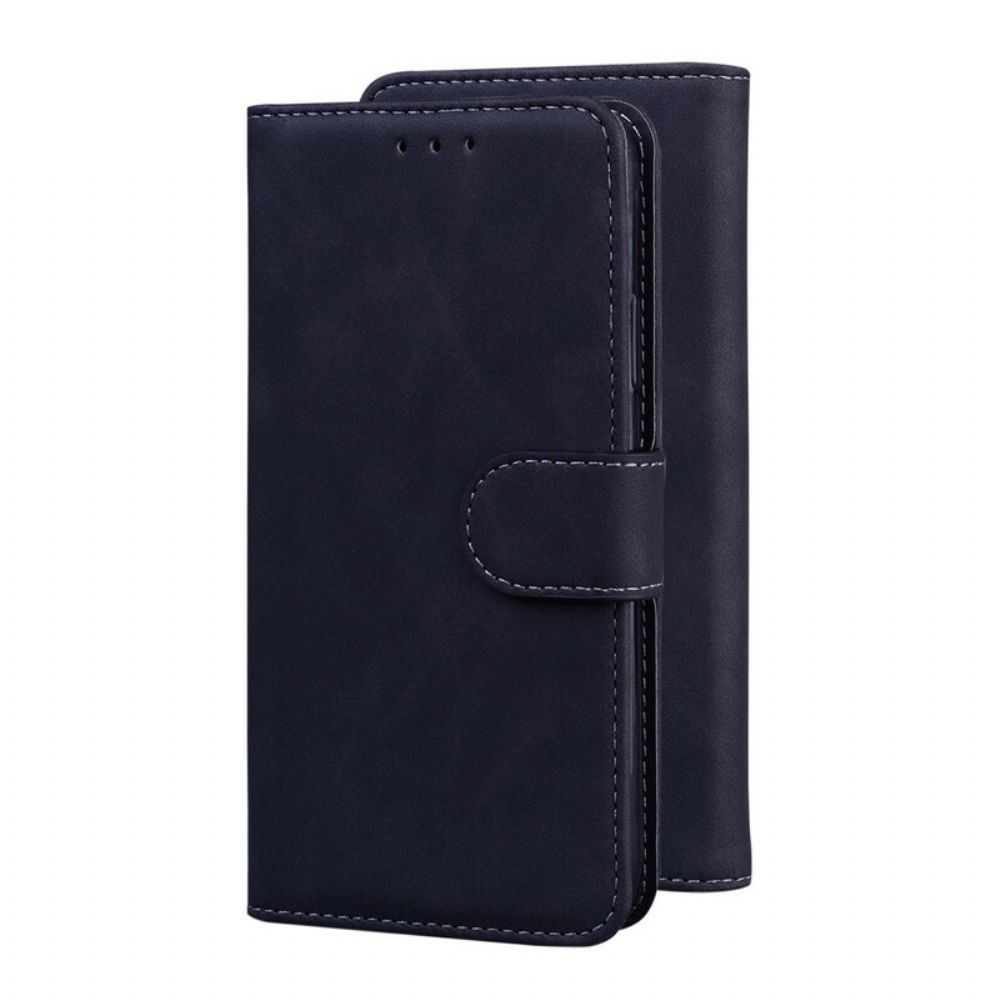 Folio-hoesje voor Xiaomi Redmi Note 10 5G / Poco M3 Pro 5G Vintage Naaien
