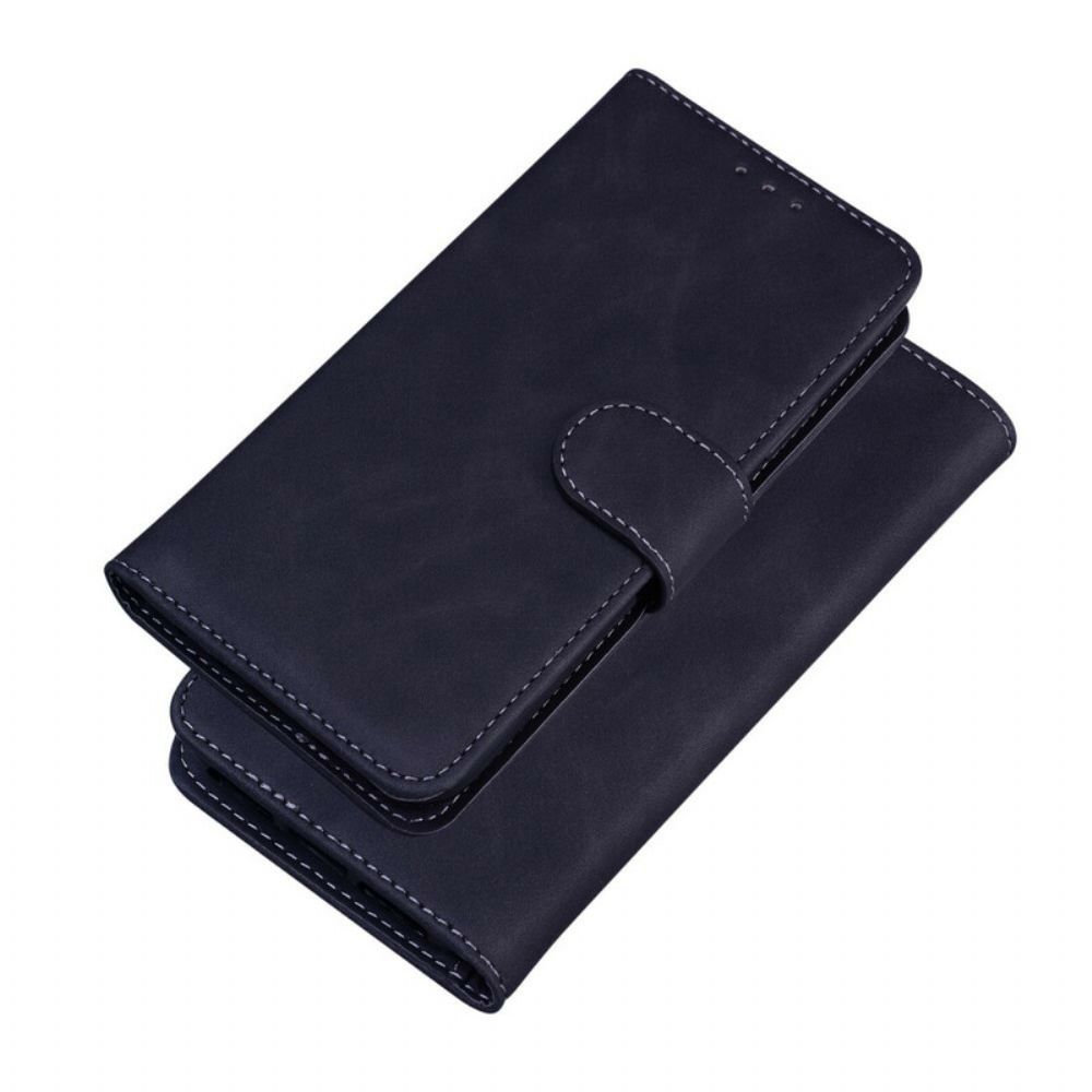 Folio-hoesje voor Xiaomi Redmi Note 10 5G / Poco M3 Pro 5G Vintage Naaien