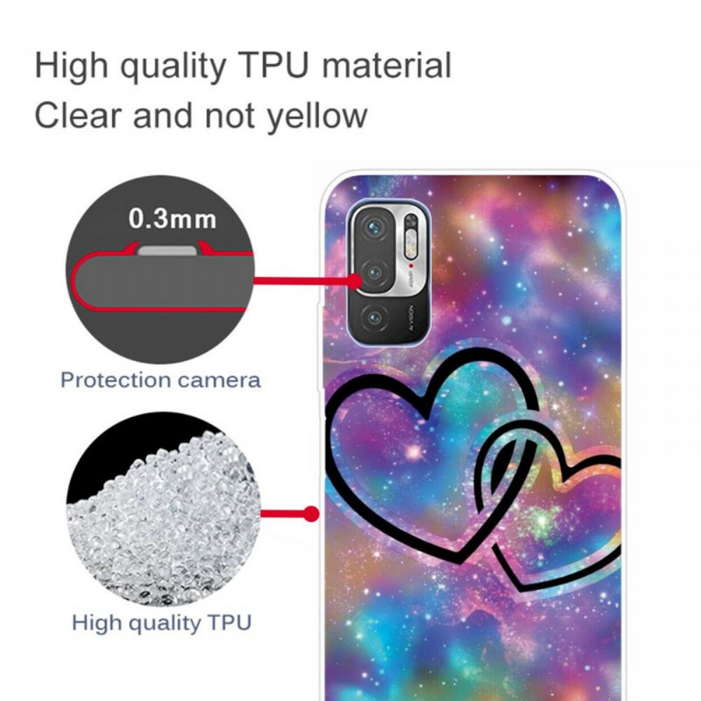 Hoesje voor Xiaomi Redmi Note 10 5G / Poco M3 Pro 5G Geketende Harten