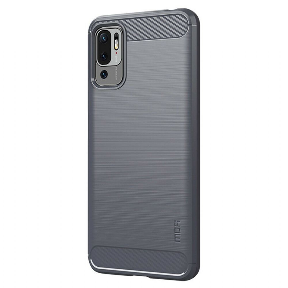 Hoesje voor Xiaomi Redmi Note 10 5G / Poco M3 Pro 5G Mofi Geborstelde Koolstofvezel