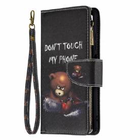 Leren Hoesje voor Xiaomi Redmi Note 10 5G / Poco M3 Pro 5G Beerzak Met Rits
