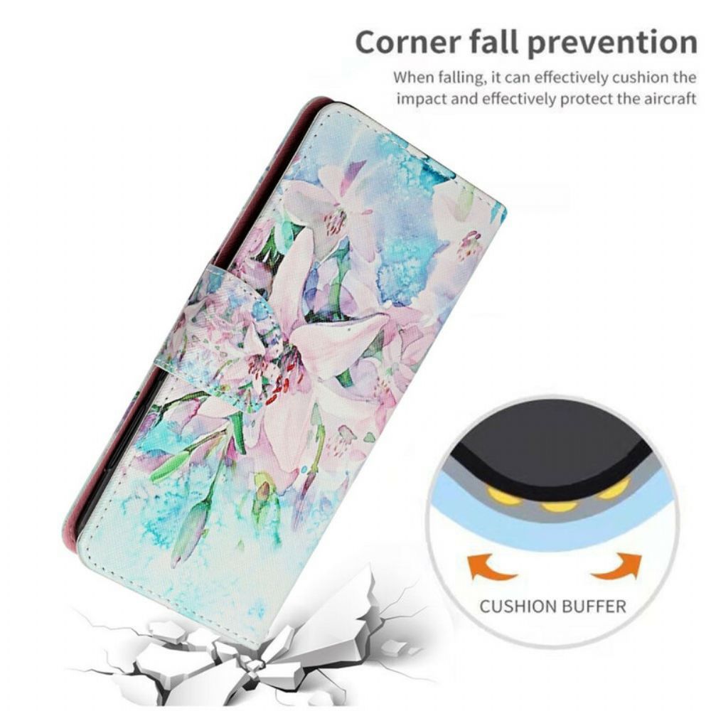 Leren Hoesje voor Xiaomi Redmi Note 10 5G / Poco M3 Pro 5G Bloemen Serie