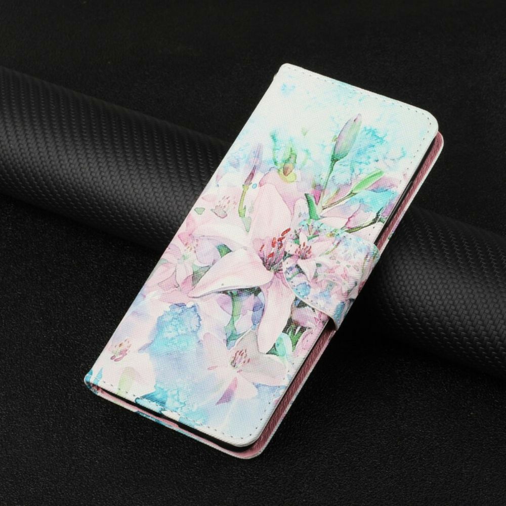 Leren Hoesje voor Xiaomi Redmi Note 10 5G / Poco M3 Pro 5G Bloemen Serie