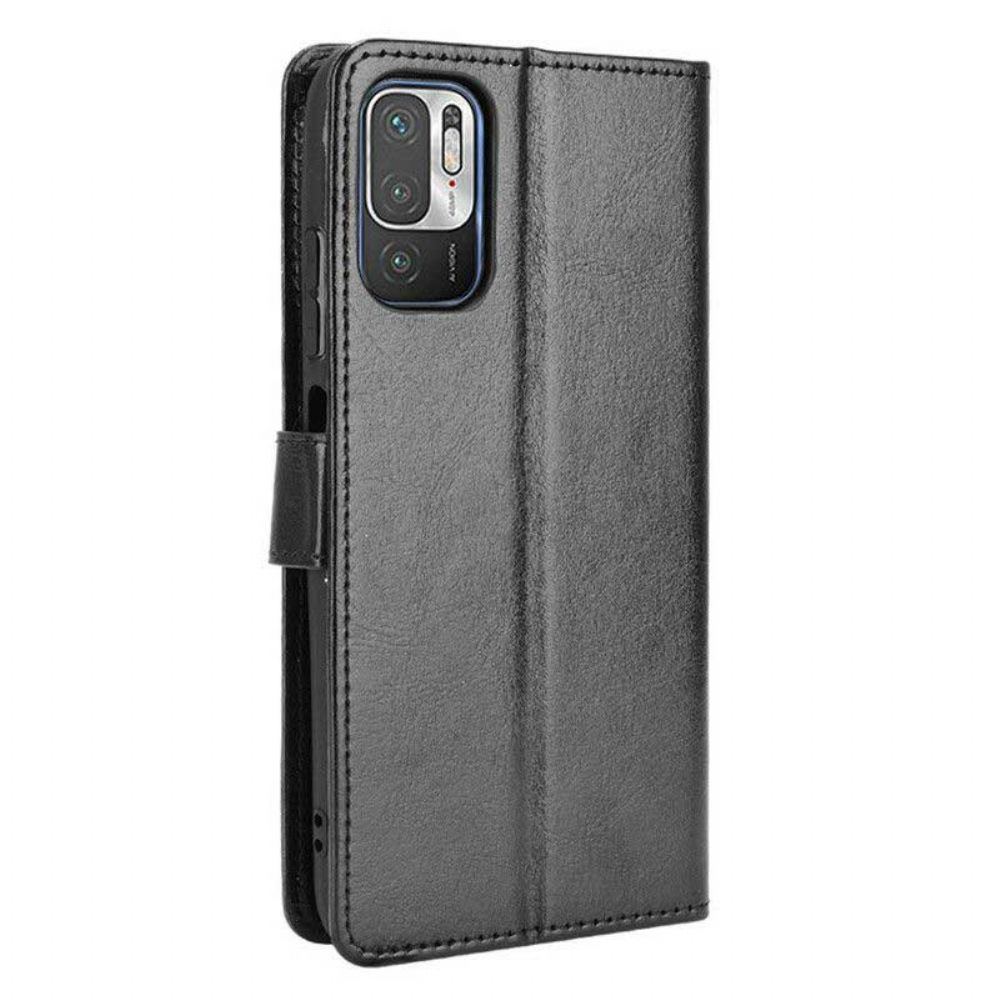 Leren Hoesje voor Xiaomi Redmi Note 10 5G / Poco M3 Pro 5G Knipperend