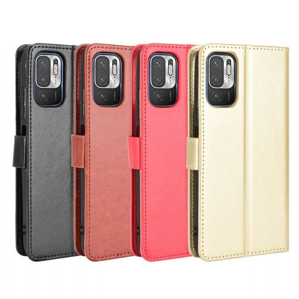 Leren Hoesje voor Xiaomi Redmi Note 10 5G / Poco M3 Pro 5G Knipperend