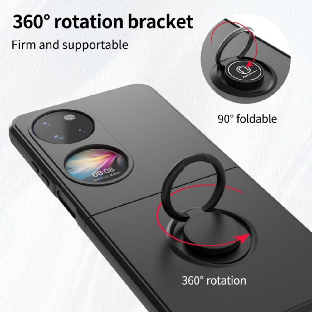 Hoesje voor Huawei P50 Pocket Mate Met Ring-support