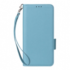 Folio-hoesje Poco C85 Telefoonhoesje Kunstleer Met Bandje