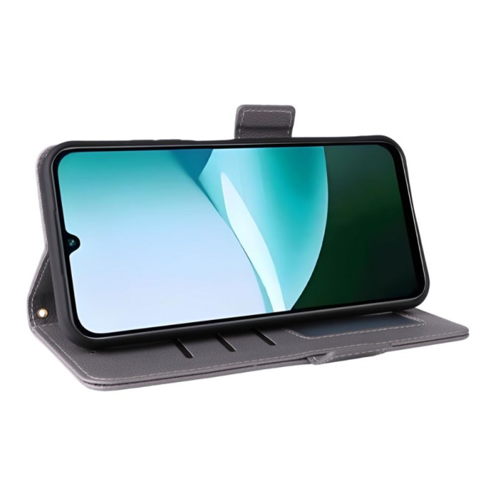 Folio-hoesje Poco C85 Telefoonhoesje Kunstleer Met Bandje