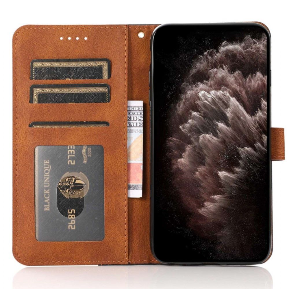 Folio-hoesje Poco C85 Telefoonhoesje Tweekleurig