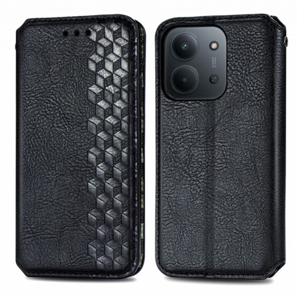 Folio-hoesje Voor Poco C85 Suède-effect