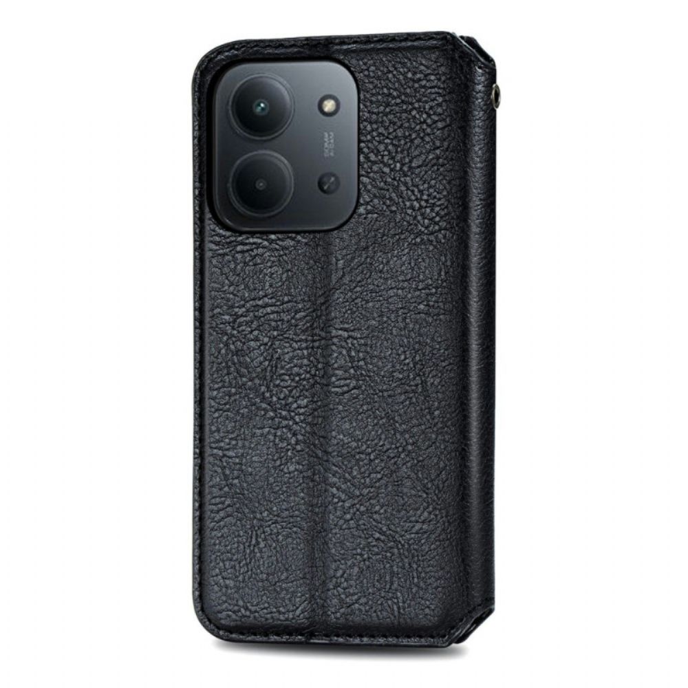 Folio-hoesje Voor Poco C85 Suède-effect