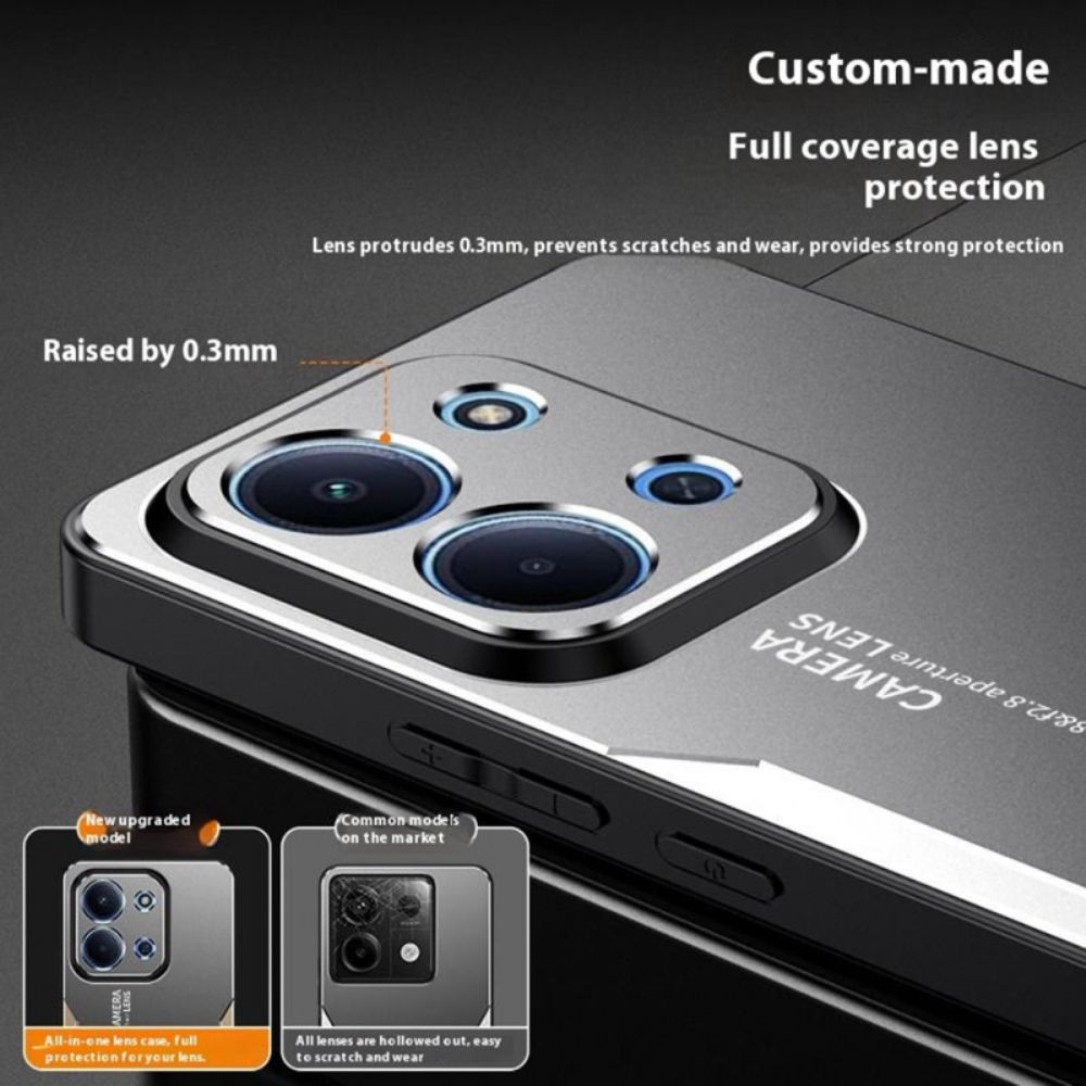 Hoesje Poco C85 Metaaleffect Bescherming Hoesje