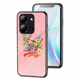 Hoesje Poco C85 Vlinder Van Gehard Glas Bescherming Hoesje