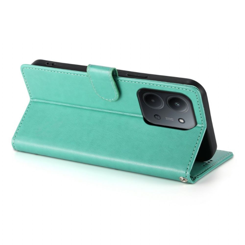 Leren Hoesje Poco C85 Bloemenprint Bescherming Hoesje