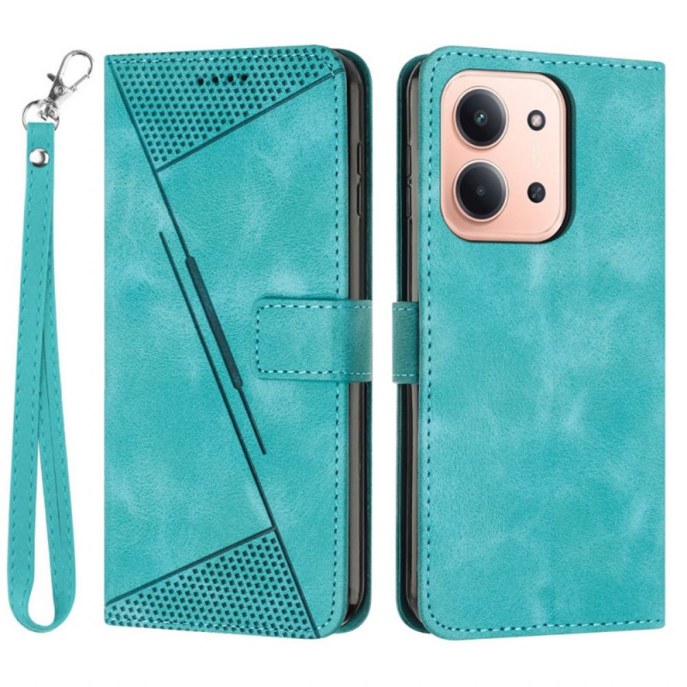 Leren Hoesje Poco C85 Retro Designlijnen Bescherming Hoesje