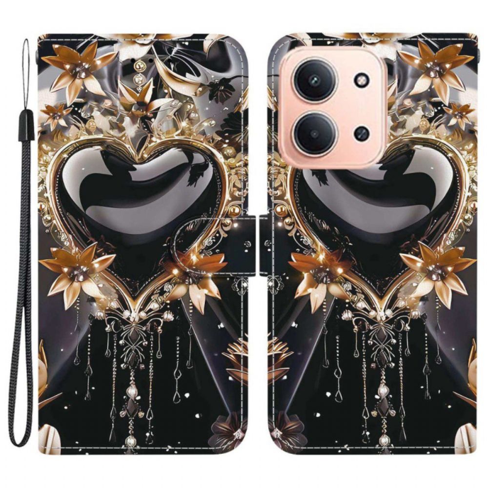 Leren Hoesje Poco C85 Twee Harten