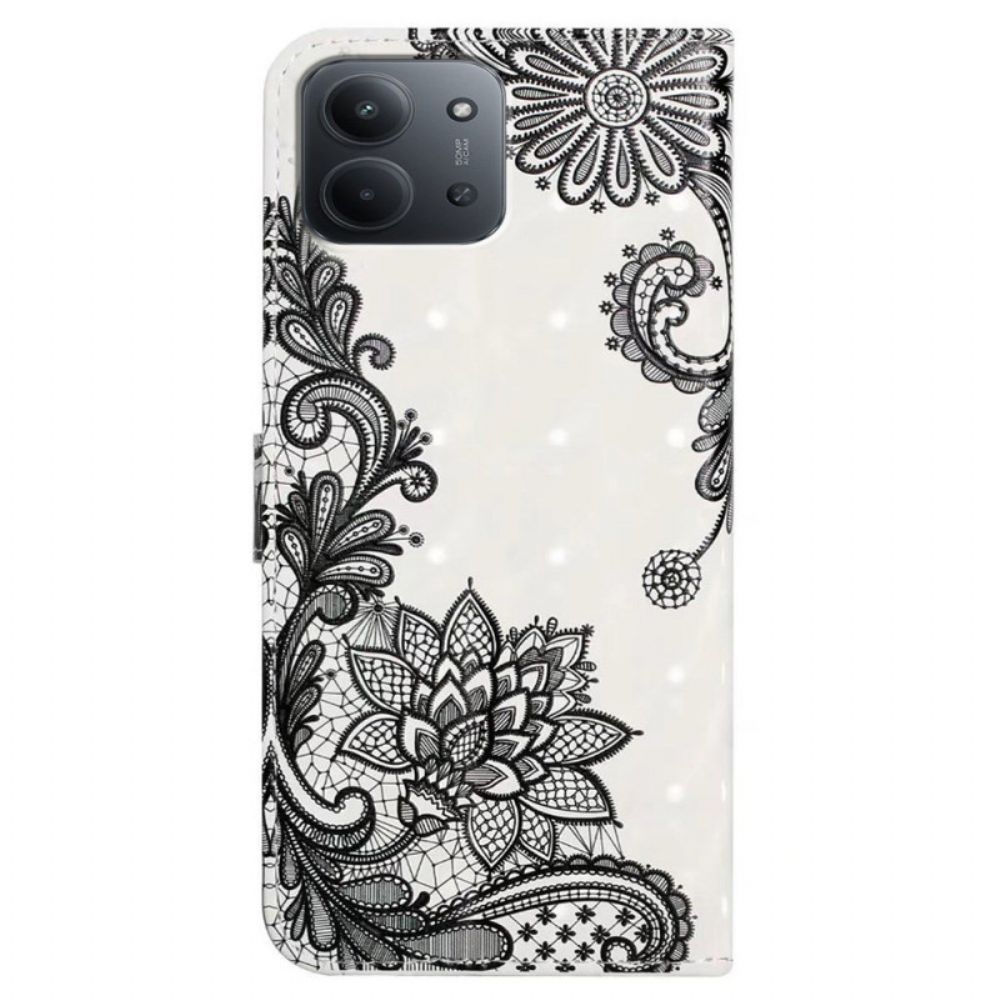 Leren Hoesje Voor Poco C85 Kant