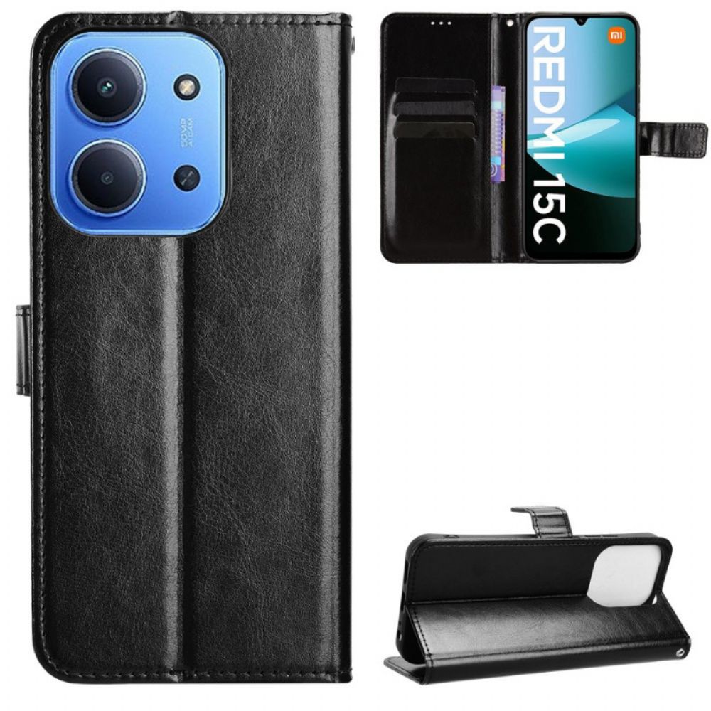 Leren Hoesje Voor Poco C85 Opvallend Imitatieleer