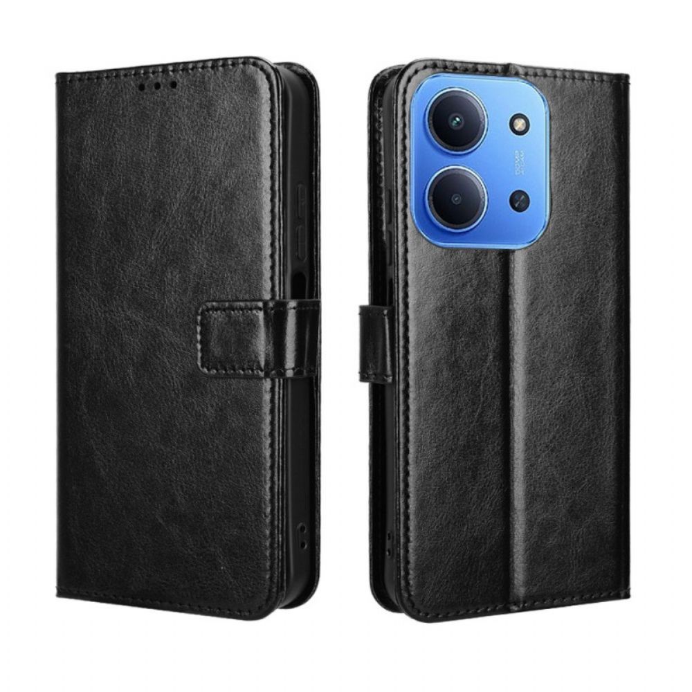 Leren Hoesje Voor Poco C85 Opvallend Imitatieleer