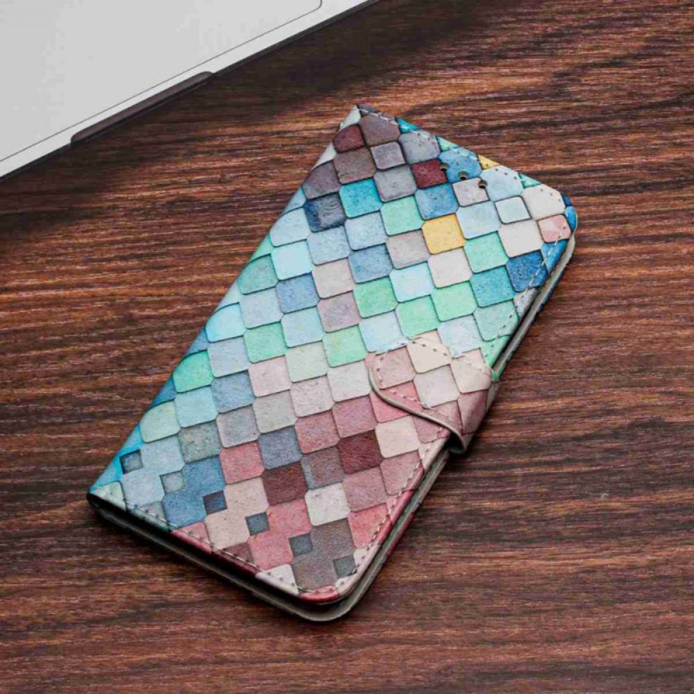 Leren Hoesje Voor Poco C85 Raster