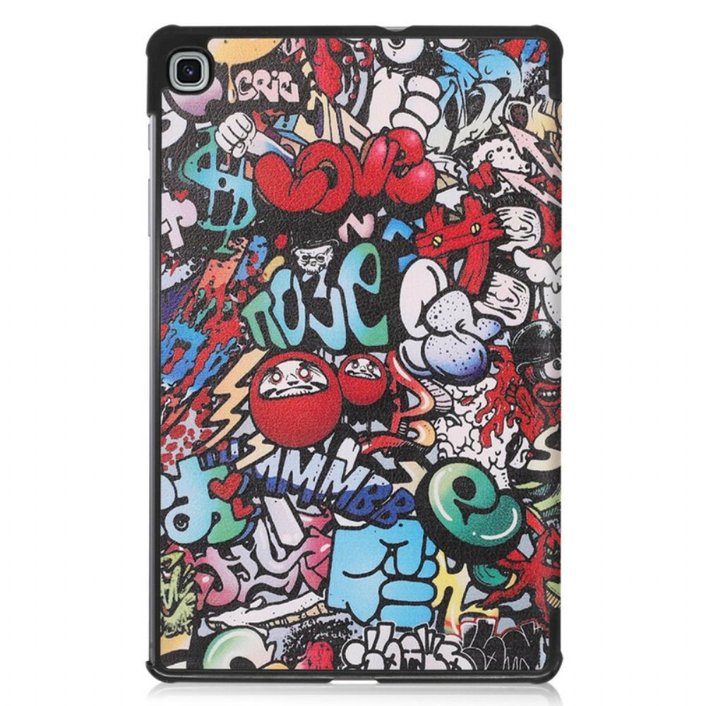 Bescherming Hoesje voor Samsung Galaxy Tab S6 Lite Leuke Graffiti