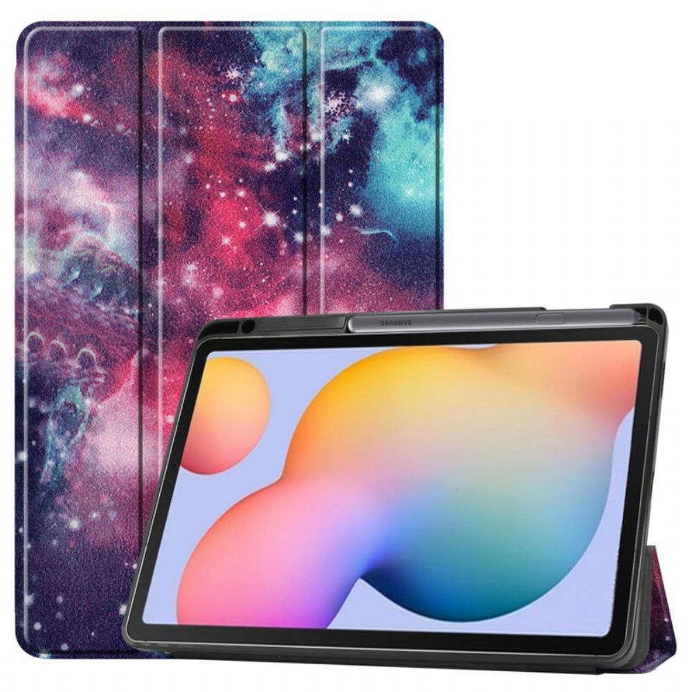 Bescherming Hoesje voor Samsung Galaxy Tab S6 Lite Space Potlood Houder