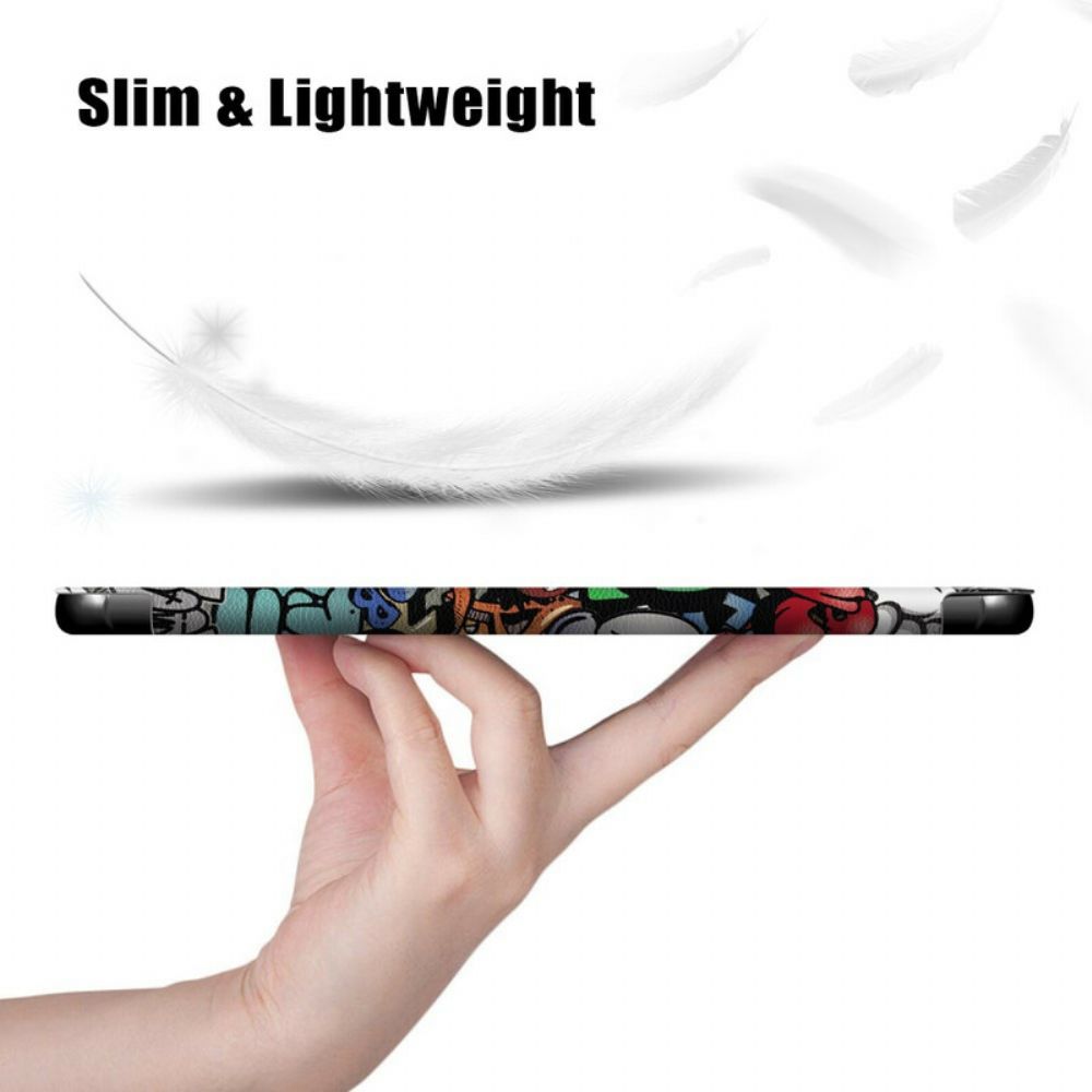 Bescherming Hoesje voor Samsung Galaxy Tab S6 Lite Verbeterde Graffiti