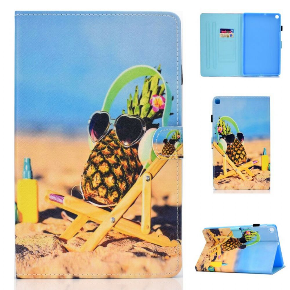 Folio-hoesje voor Samsung Galaxy Tab S6 Lite Ananasstrand