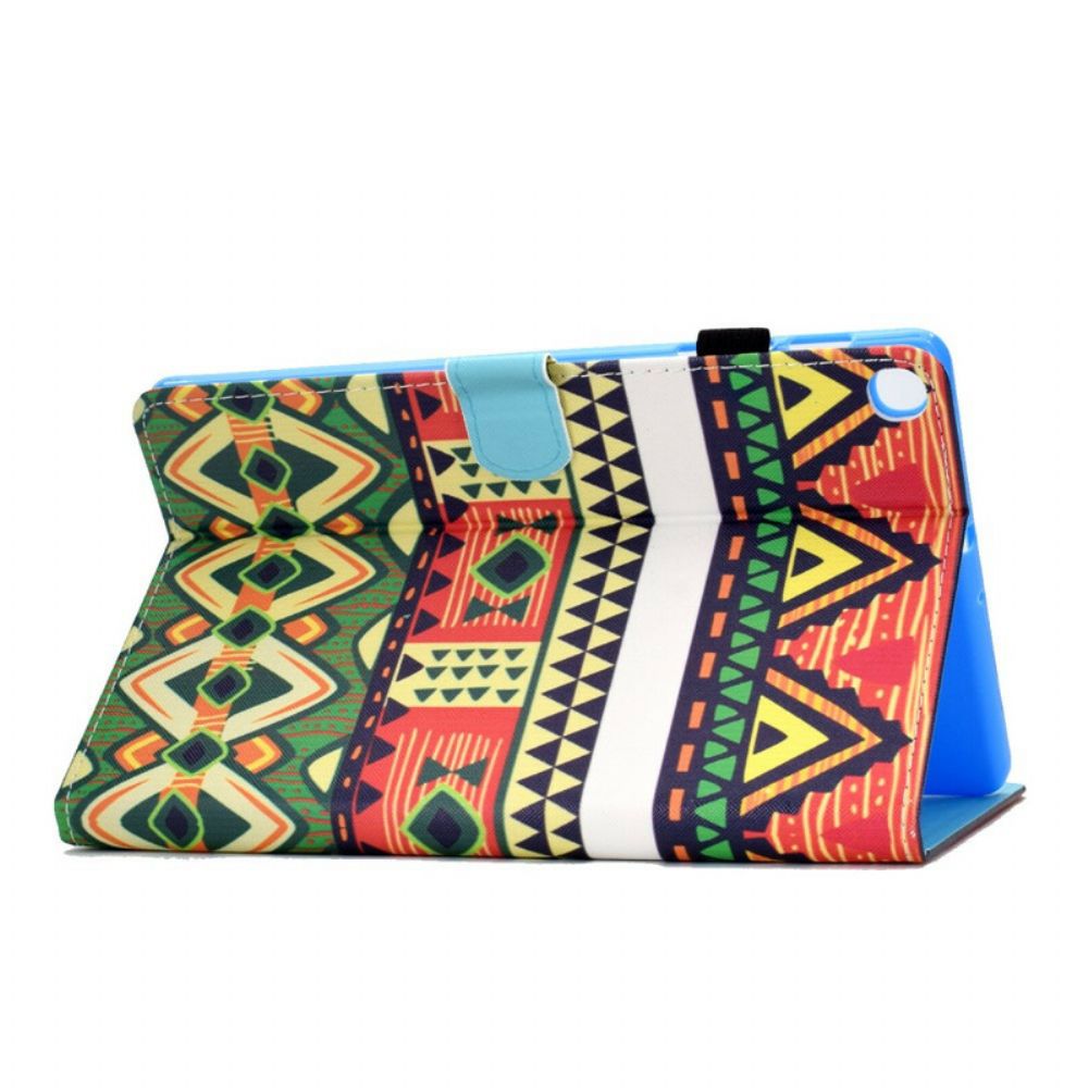 Leren Hoesje voor Samsung Galaxy Tab S6 Lite Azteeks