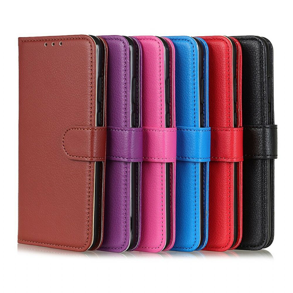 Flip Case voor Samsung Galaxy S21 Ultra 5G Lychee-textuur