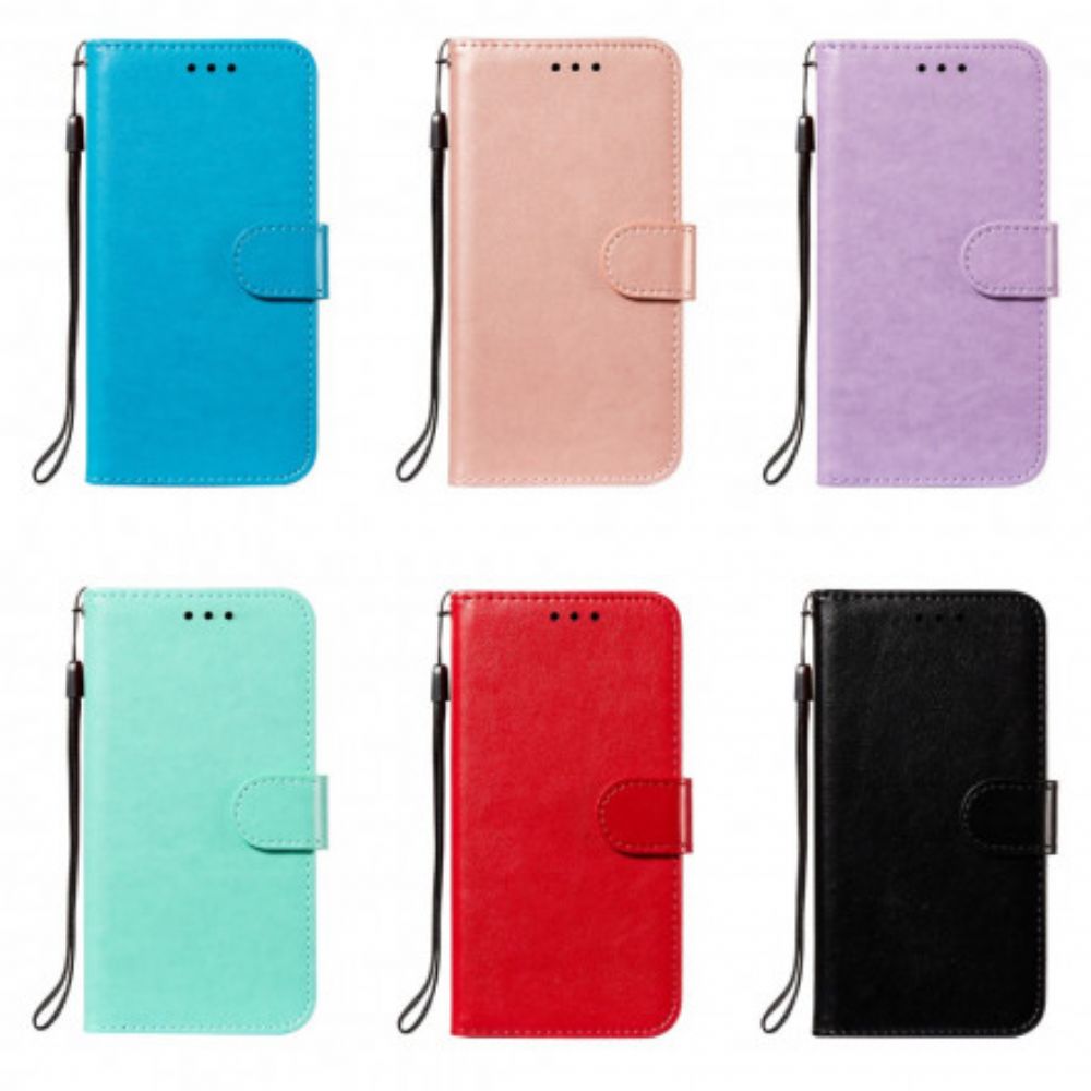 Folio-hoesje voor Samsung Galaxy S21 Ultra 5G Leren Stijl Omkeerbare Sluiting