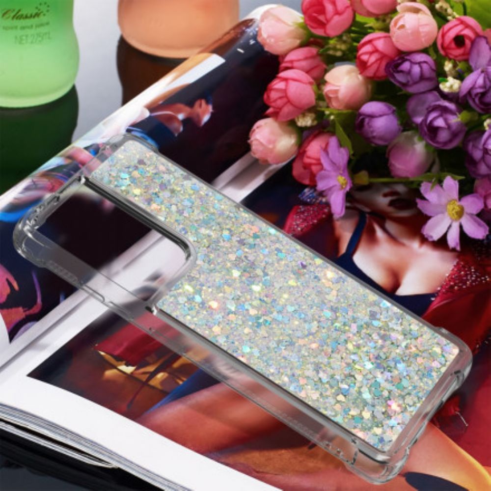 Hoesje voor Samsung Galaxy S21 Ultra 5G Verlangen Glitter