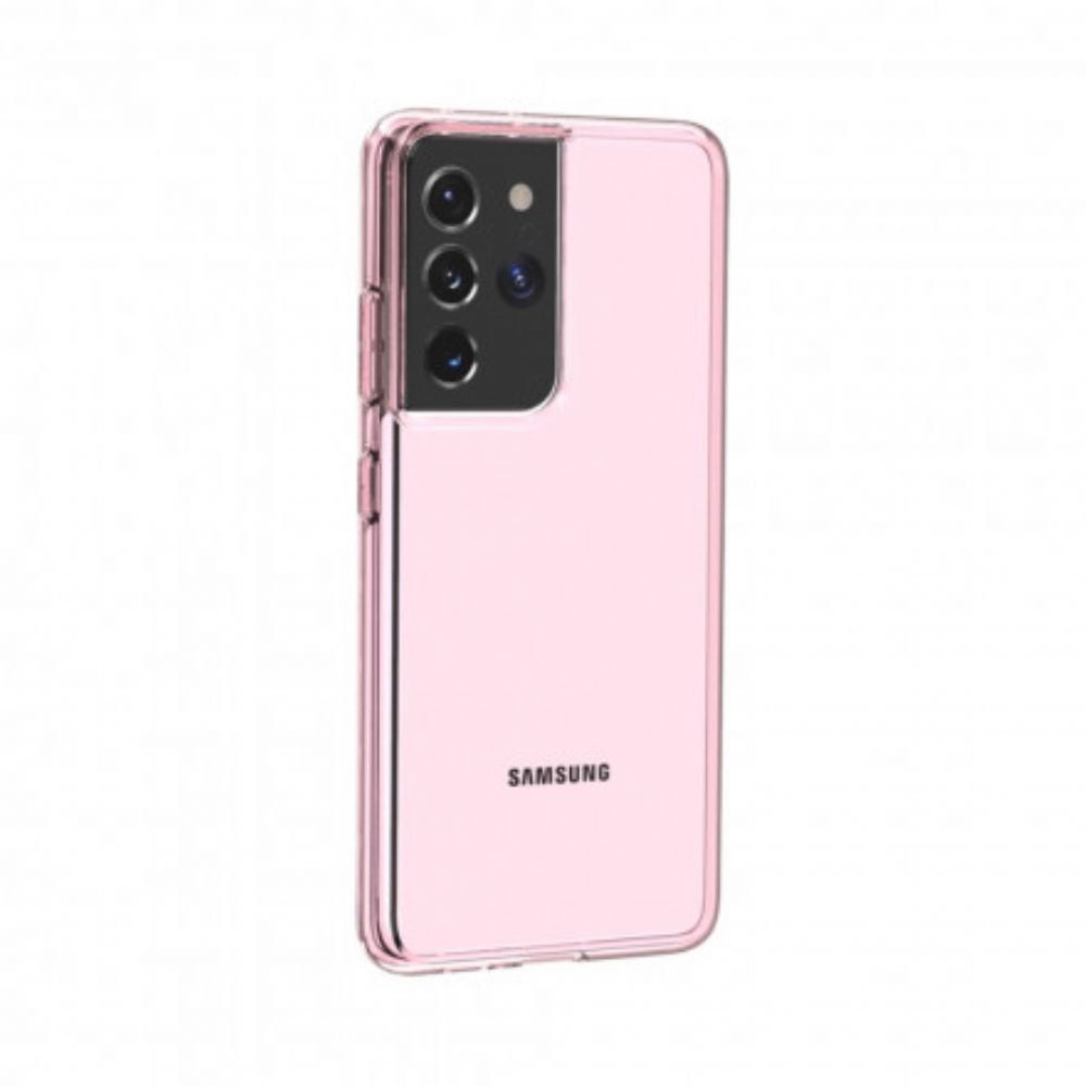 Telefoonhoesje voor Samsung Galaxy S21 Ultra 5G Gekleurd Transparant