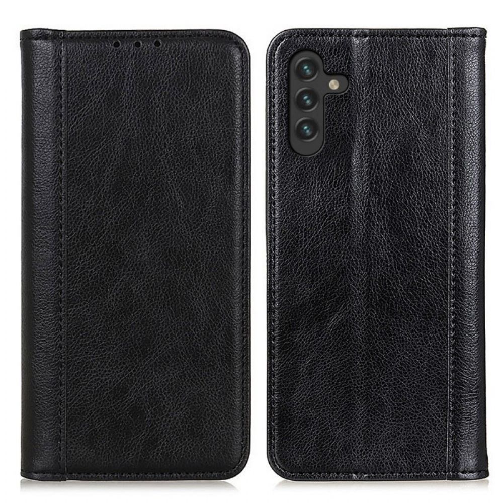 Bescherming Hoesje voor Samsung Galaxy A13 5G Folio-hoesje Elegance Split Litchi Leer