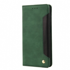 Bescherming Hoesje voor Samsung Galaxy A13 5G Folio-hoesje Tweekleurig Zakelijk Leereffect