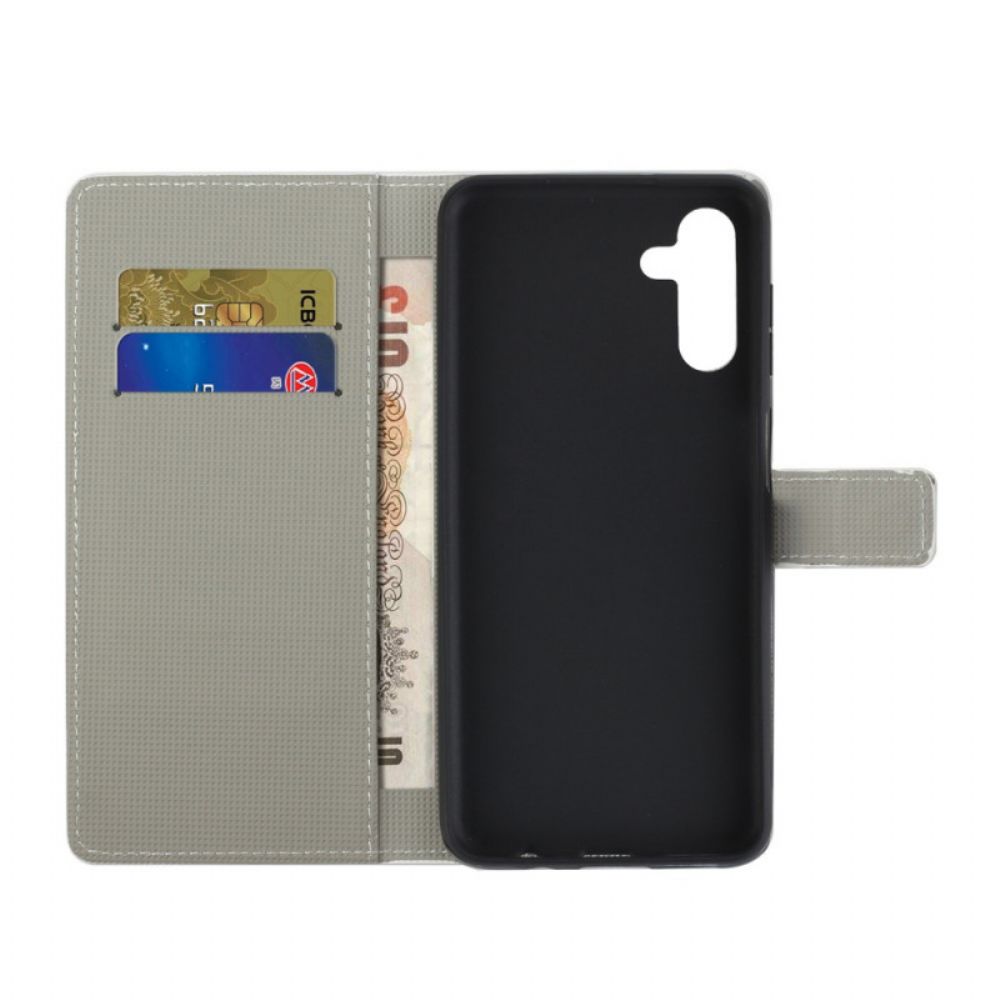 Flip Case voor Samsung Galaxy A13 5G Slapende Uil