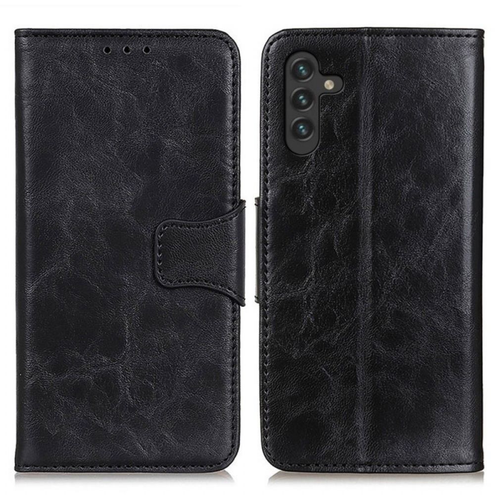 Folio-hoesje voor Samsung Galaxy A13 5G Gespleten Lederen Omkeerbare Sluiting