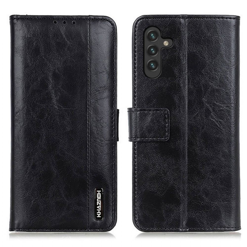 Folio-hoesje voor Samsung Galaxy A13 5G Khazneh Elegantie Leerstijl