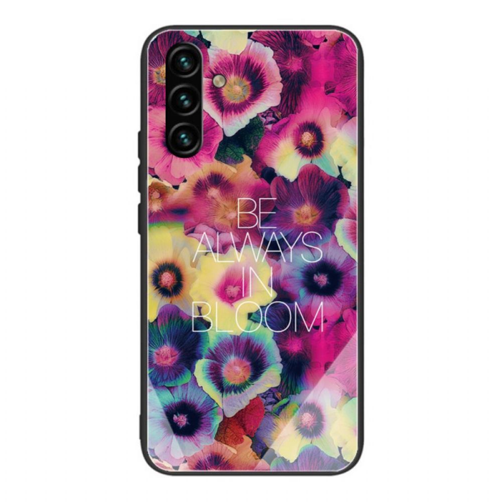 Hoesje voor Samsung Galaxy A13 5G Be Always In Bloom Gehard Glas