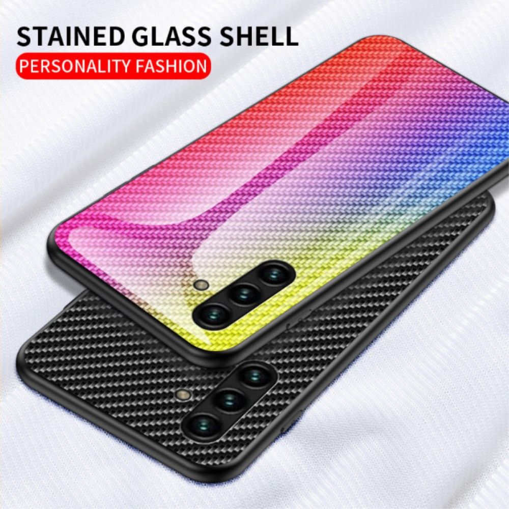 Hoesje voor Samsung Galaxy A13 5G Gehard Glas Van Koolstofvezel