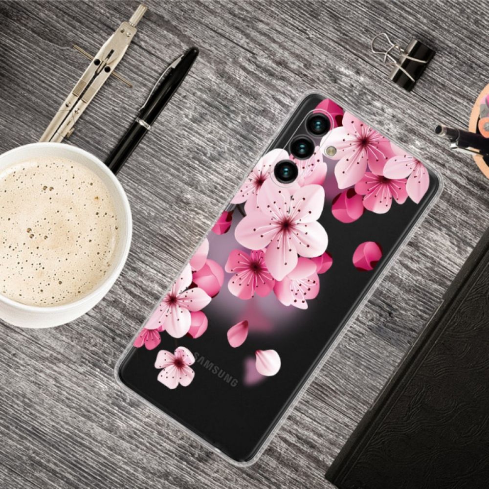 Hoesje voor Samsung Galaxy A13 5G Kleine Roze Bloemen