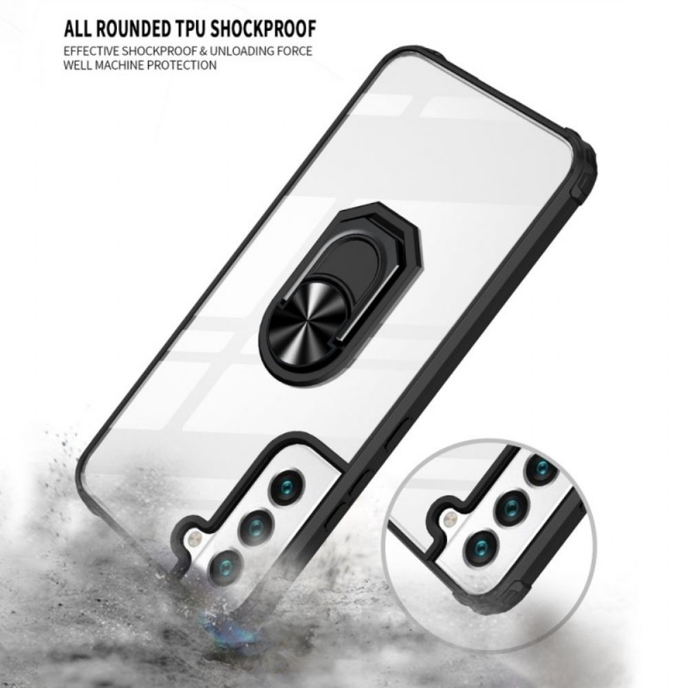 Hoesje voor Samsung Galaxy A13 5G Transparant Met Ring-support