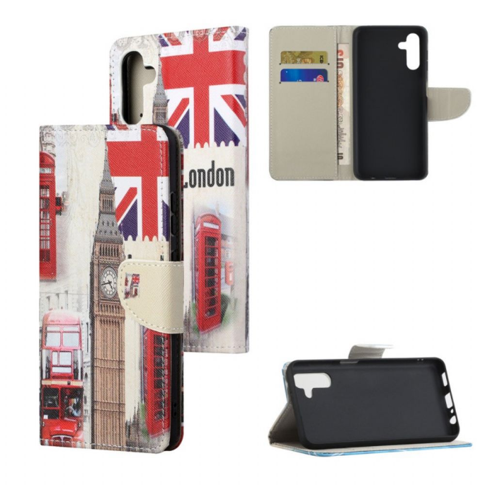 Leren Hoesje voor Samsung Galaxy A13 5G Londenlife