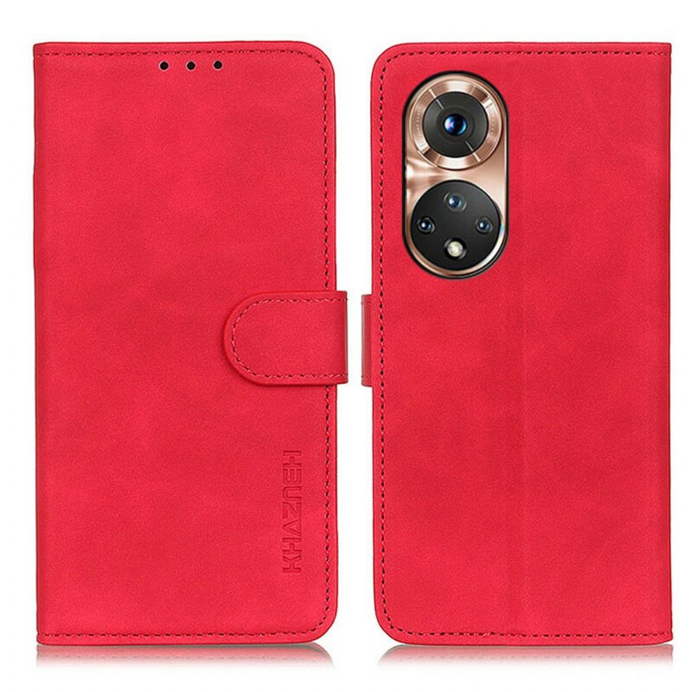 Folio-hoesje voor Huawei Nova 9 / Honor 50 Vintage Leereffect Khazneh