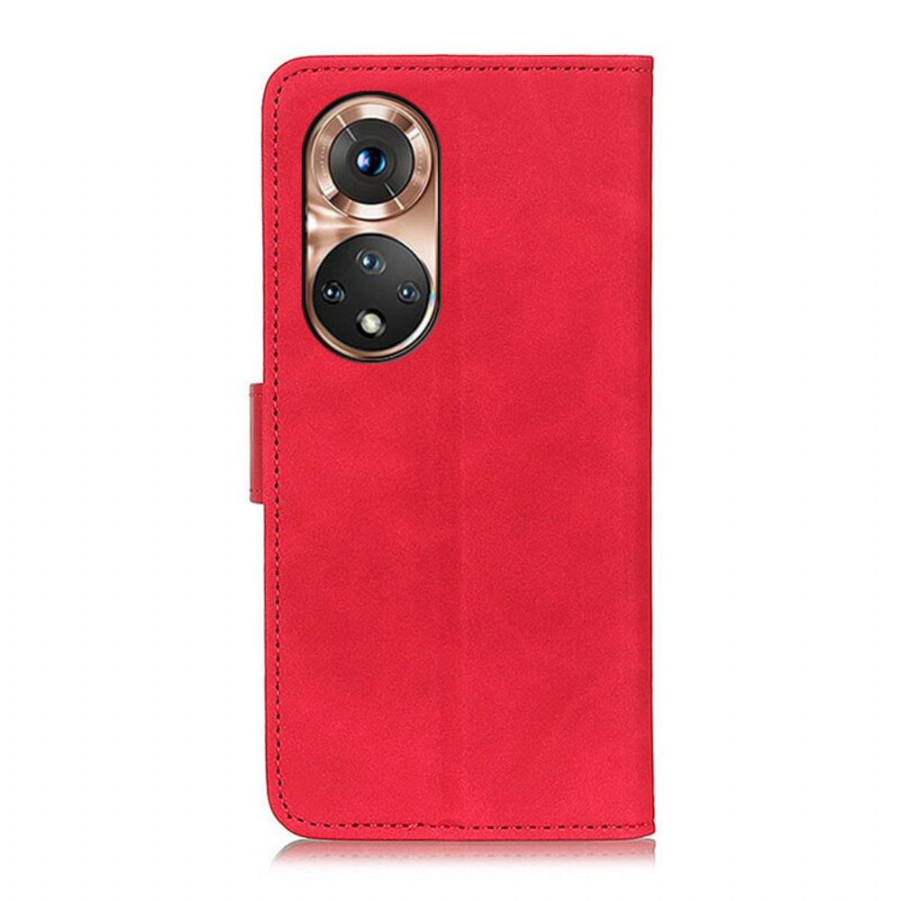 Folio-hoesje voor Huawei Nova 9 / Honor 50 Vintage Leereffect Khazneh