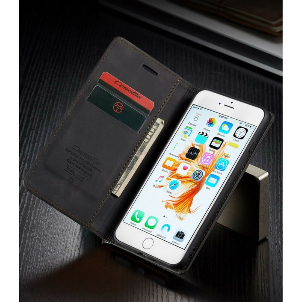 Bescherming Hoesje voor iPhone 6 / 6S Folio-hoesje Caseme Kunstleer